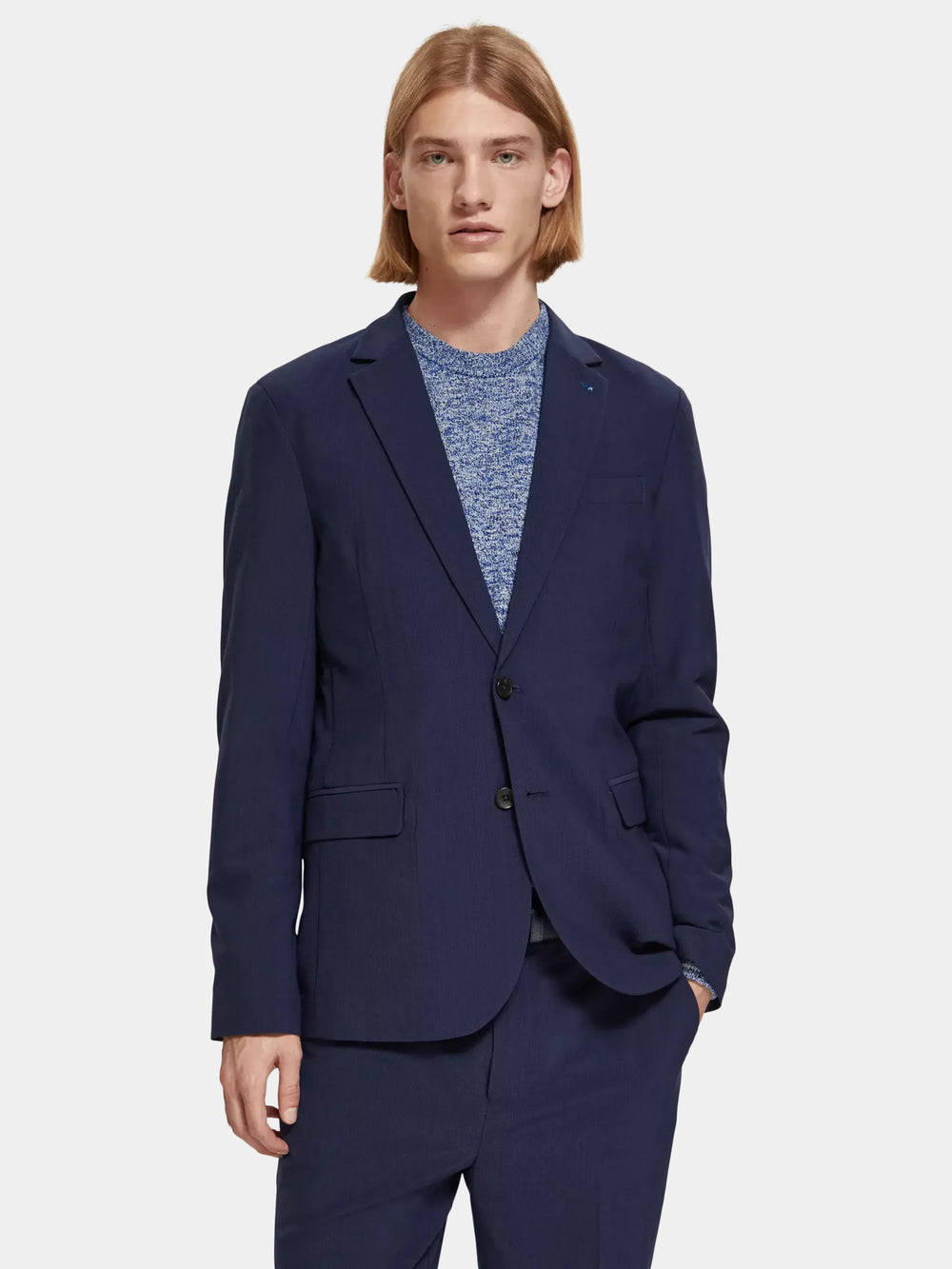 Wool-blend seersucker blazer - Scotch & Soda AU