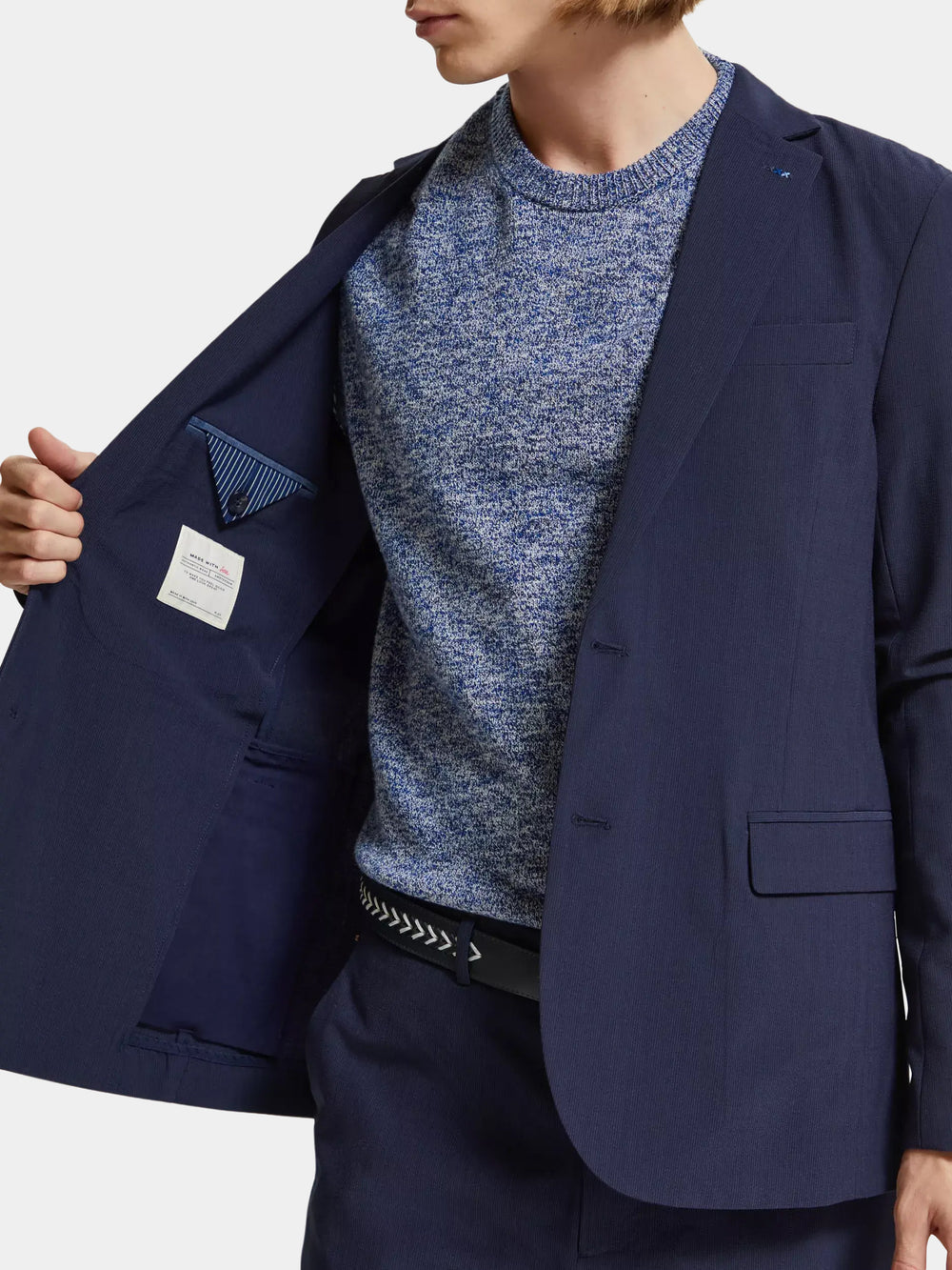 Wool-blend seersucker blazer - Scotch & Soda AU