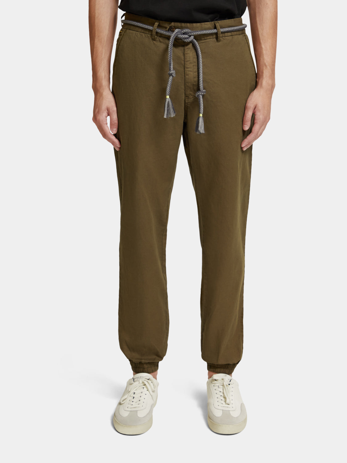 Relaxed linen blend chino jogger - Scotch & Soda AU
