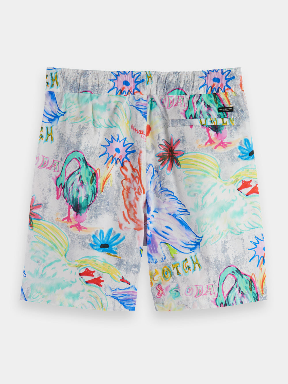 Relaxed-fit printed bermuda shorts - Scotch & Soda AU