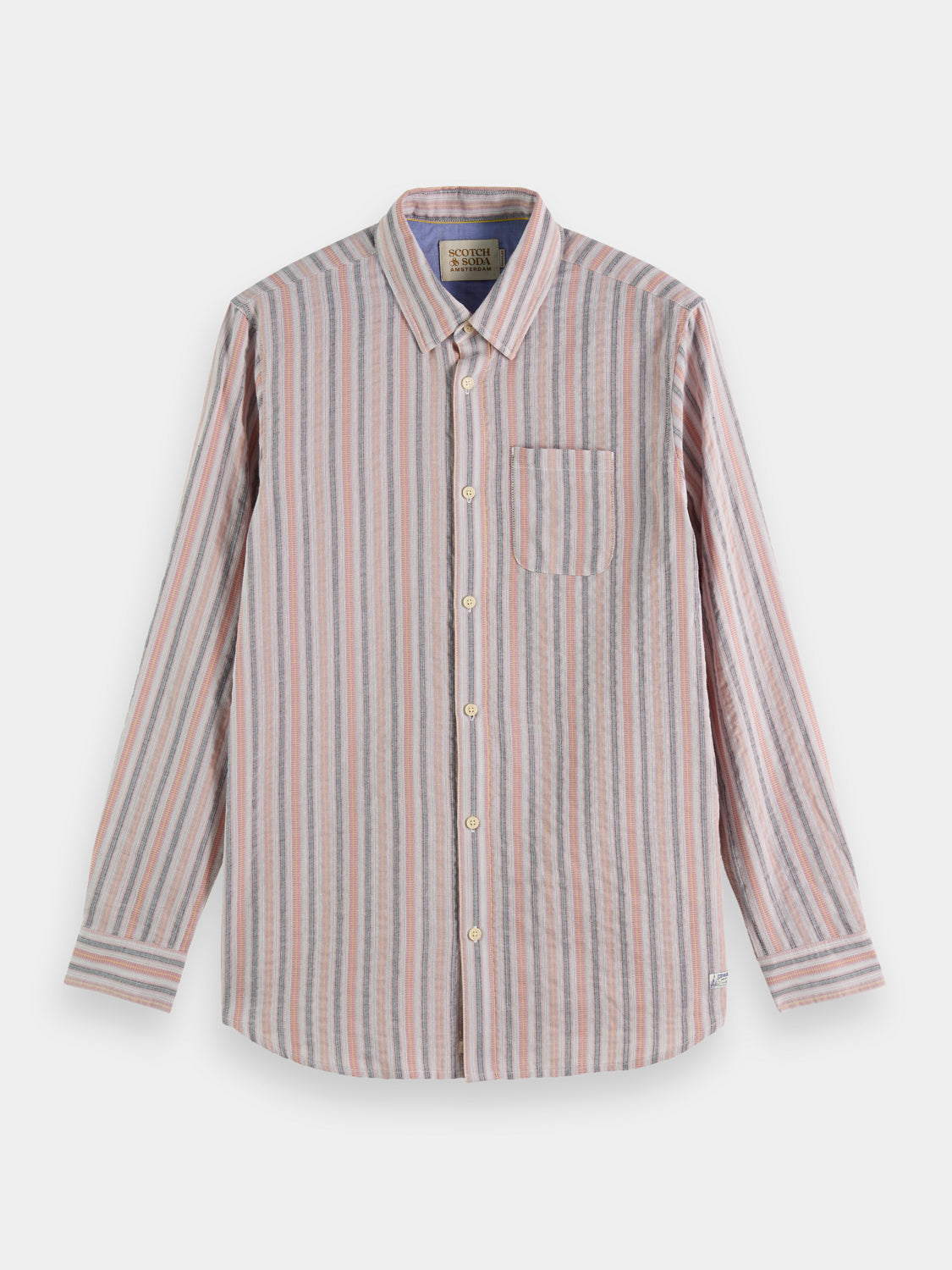 Dobby striped shirt - Scotch & Soda AU