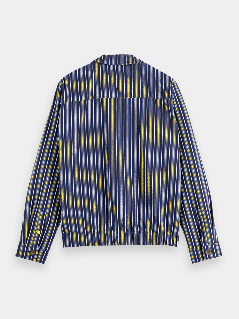 Cotton seersucker blouson jacket - Scotch & Soda AU