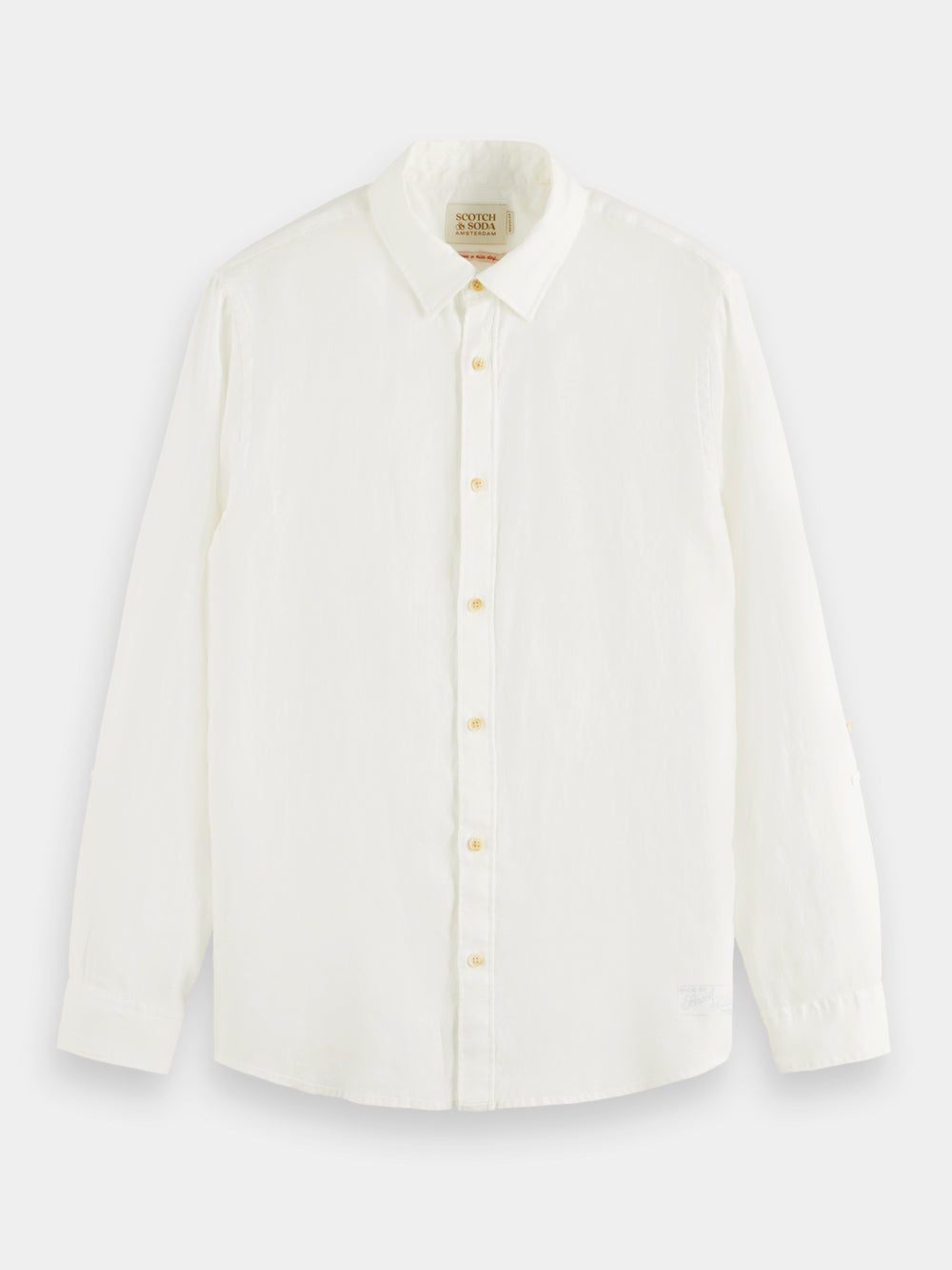 Regular-fit linen shirt - Scotch & Soda AU