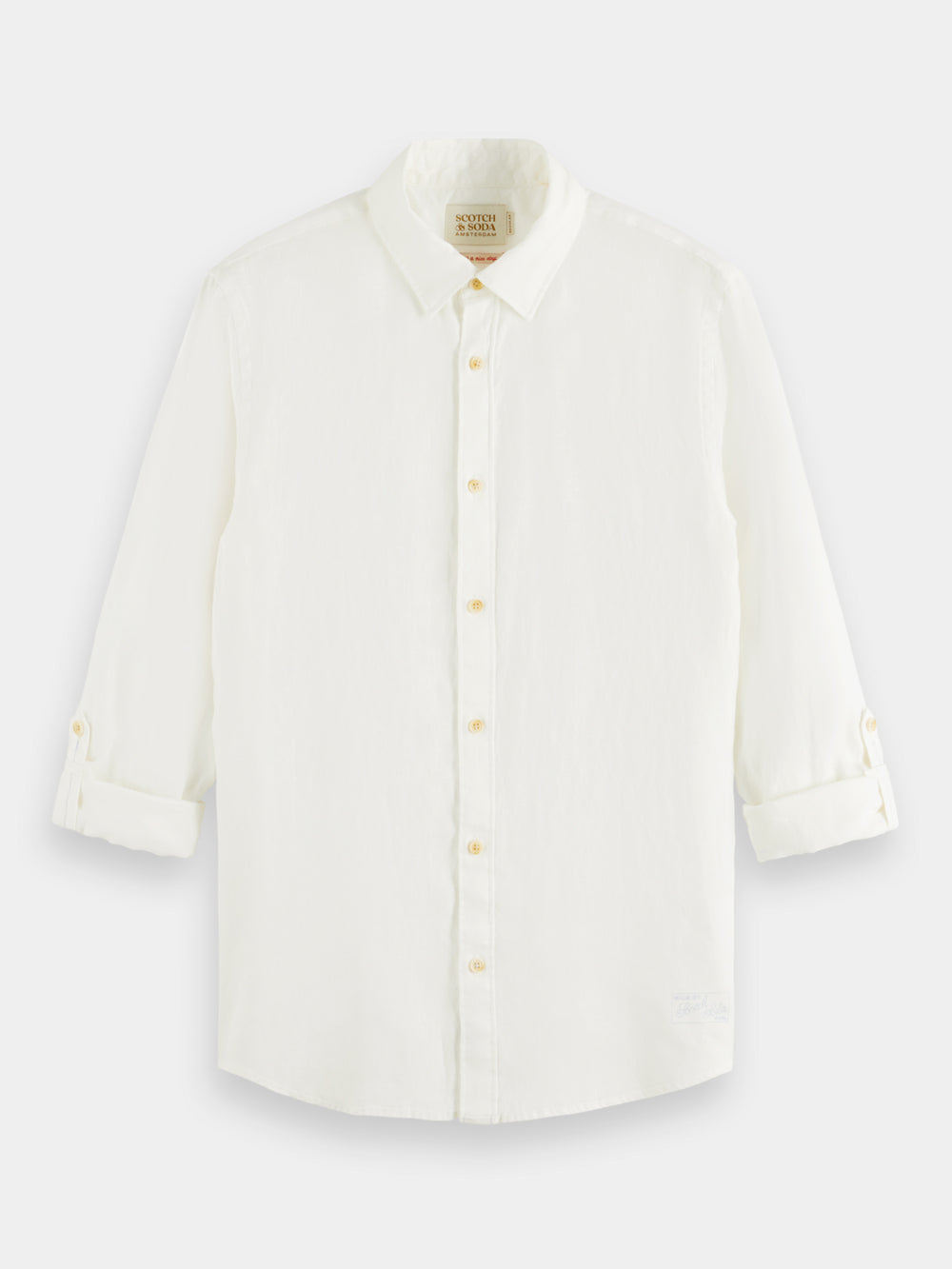 Regular-fit linen shirt - Scotch & Soda AU