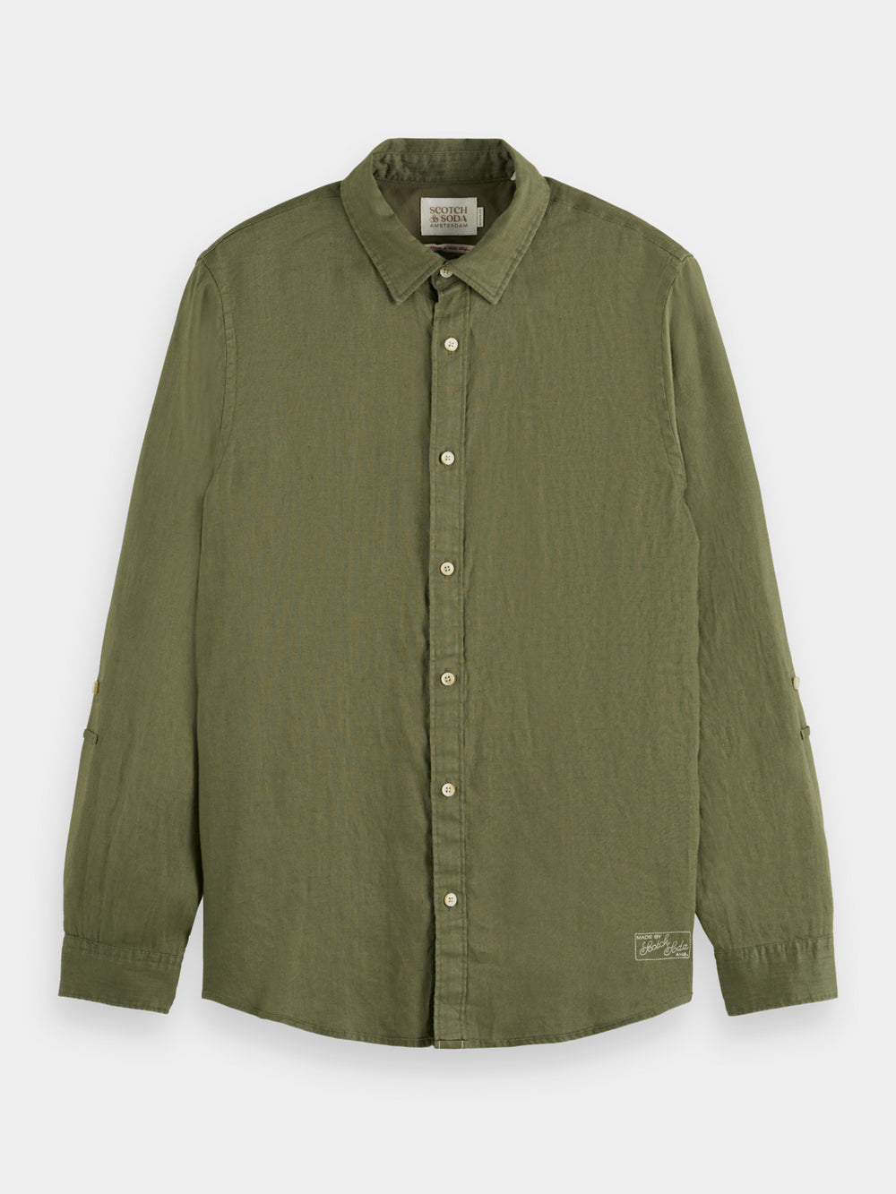 Regular-fit linen shirt - Scotch & Soda AU