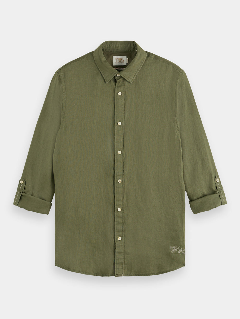 Regular-fit linen shirt - Scotch & Soda AU