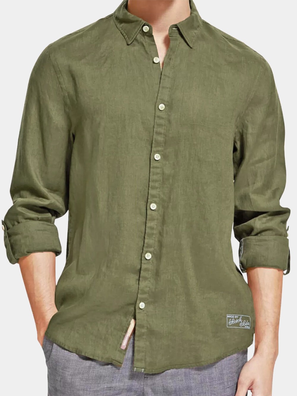 Regular-fit linen shirt