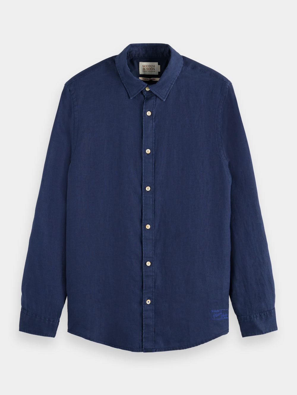 Regular-fit linen shirt - Scotch & Soda AU