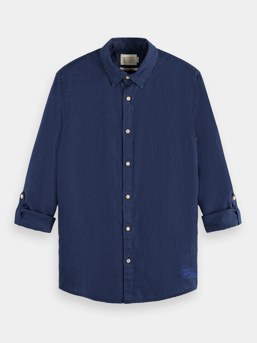 Regular-fit linen shirt - Scotch & Soda AU