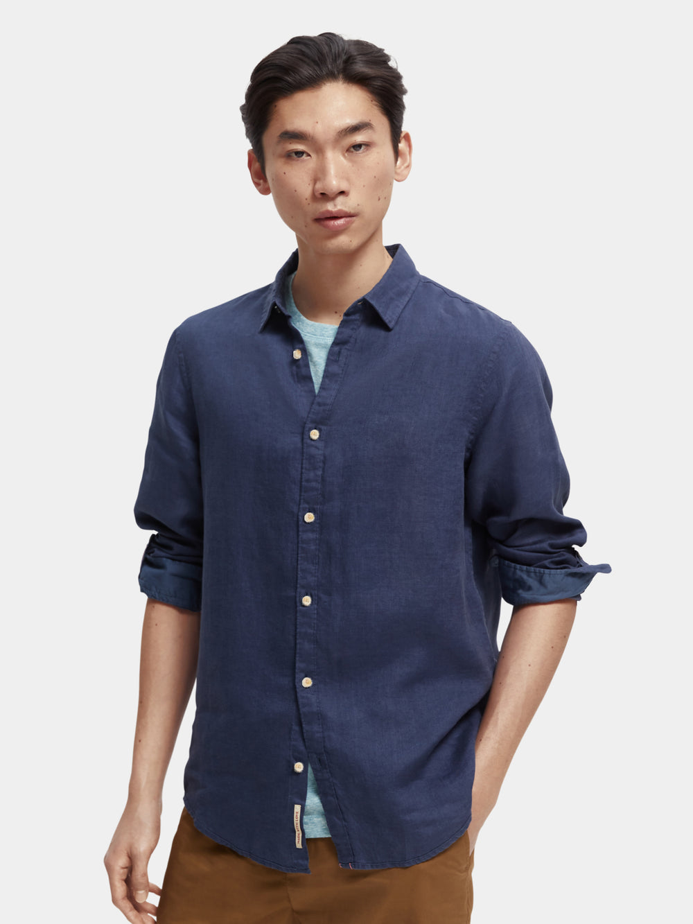 Regular-fit linen shirt