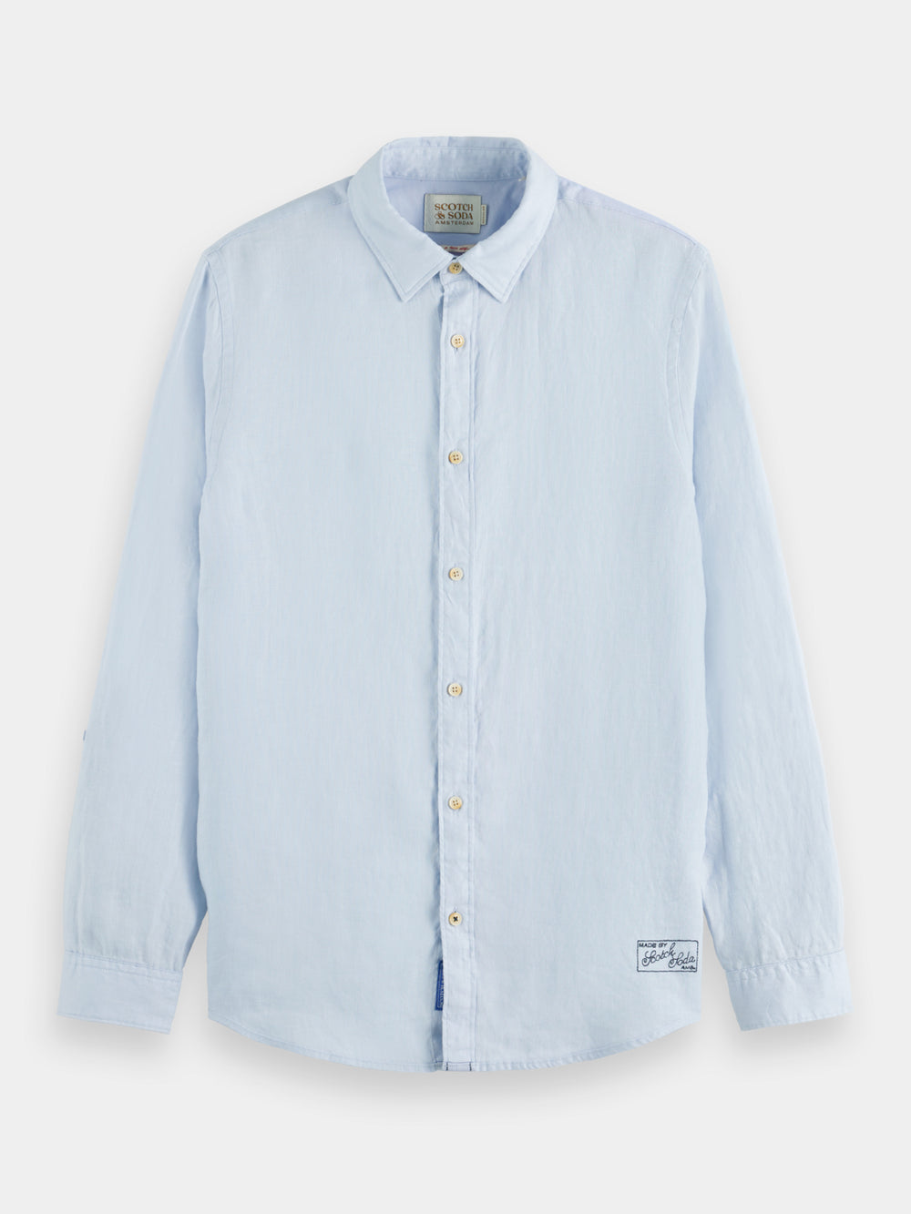 Regular-fit linen shirt - Scotch & Soda AU