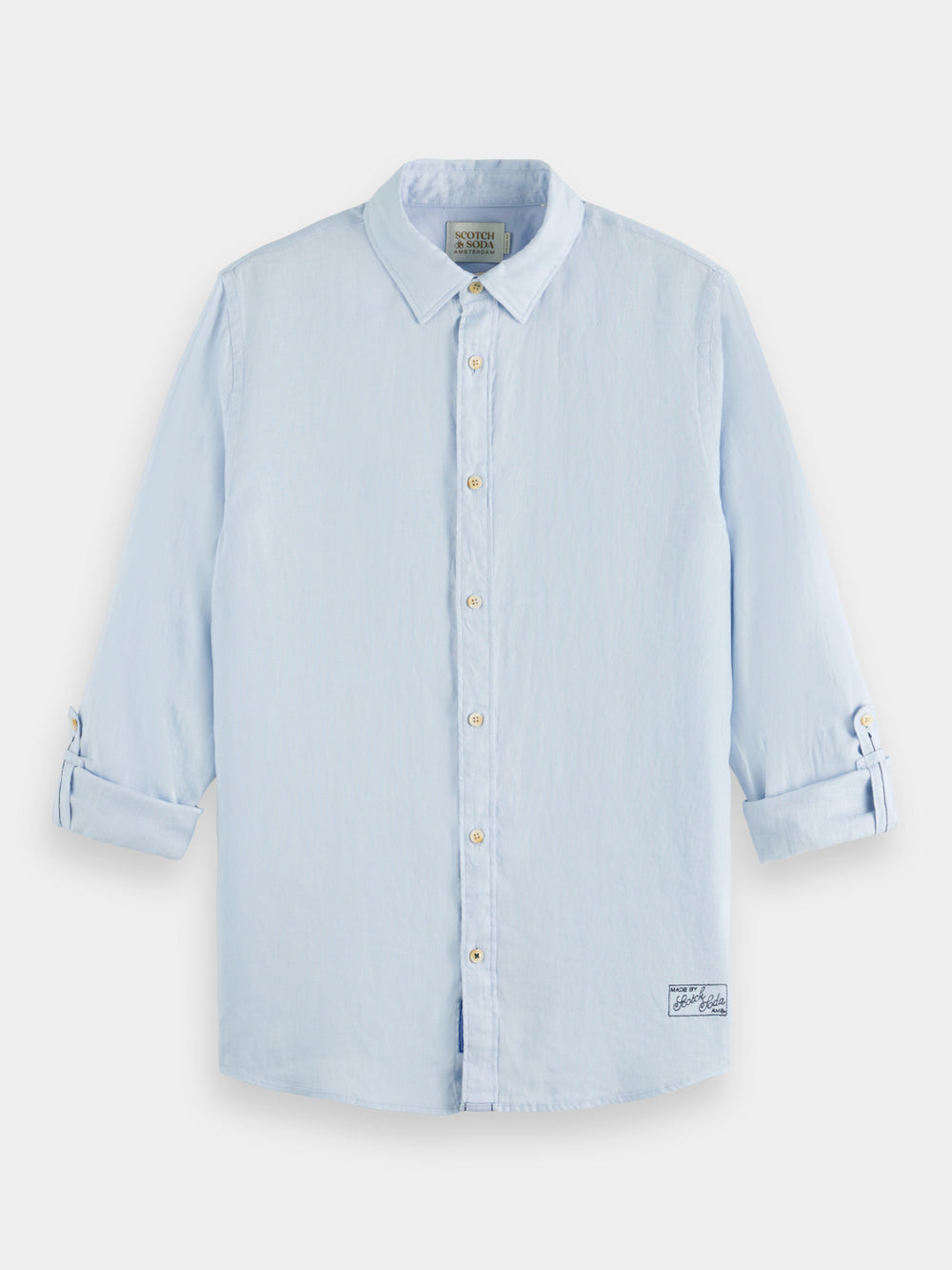 Regular-fit linen shirt - Scotch & Soda AU