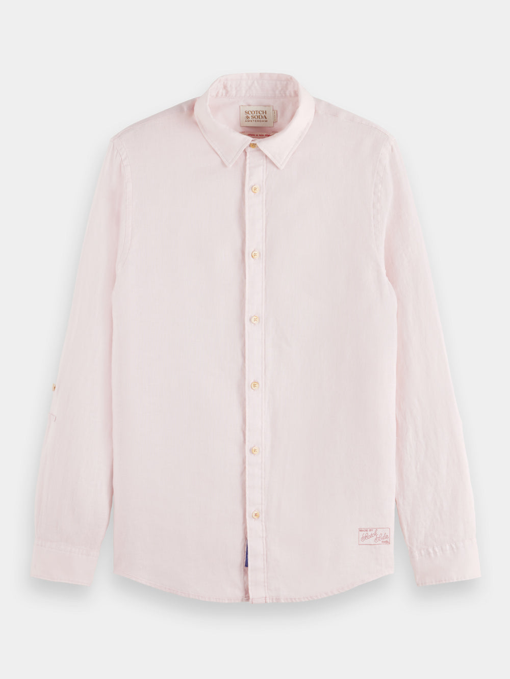 Regular-fit linen shirt - Scotch & Soda AU