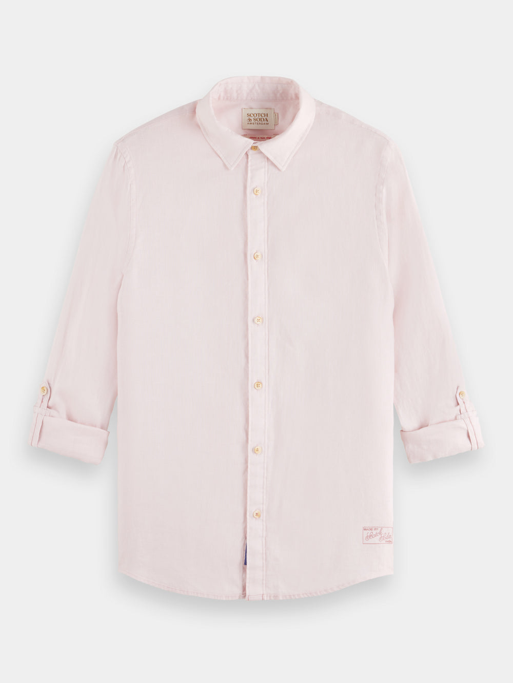 Regular-fit linen shirt - Scotch & Soda AU