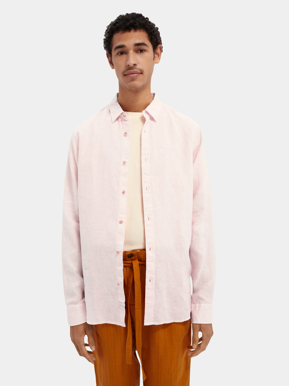 Regular-fit linen shirt