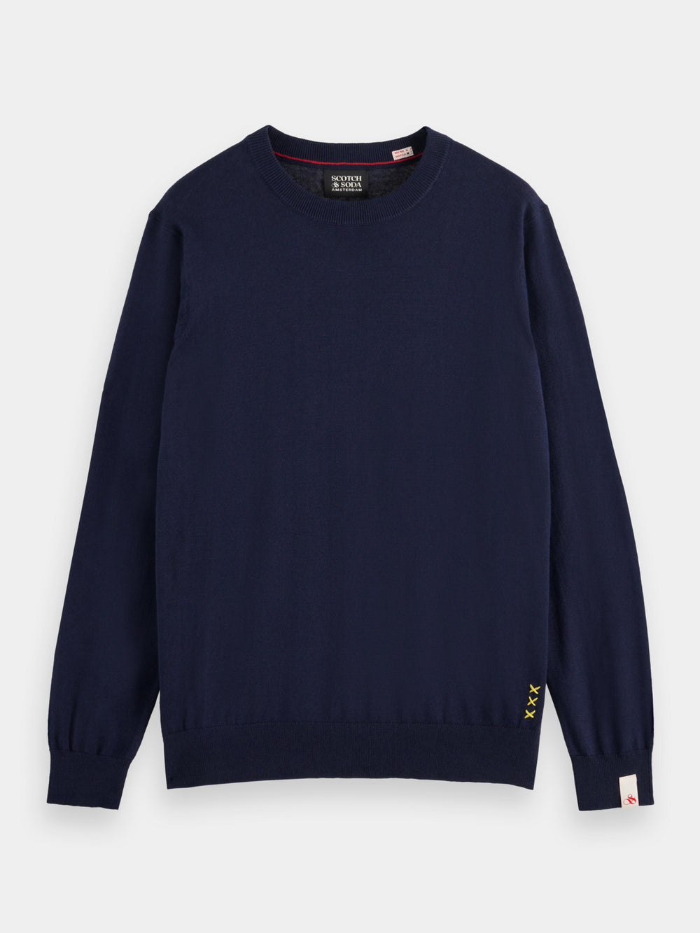 Linen blend crewneck pullover - Scotch & Soda AU