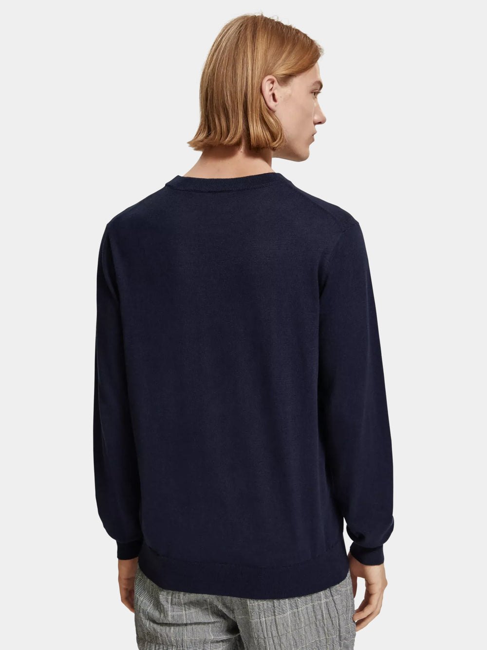 Linen blend crewneck pullover - Scotch & Soda AU