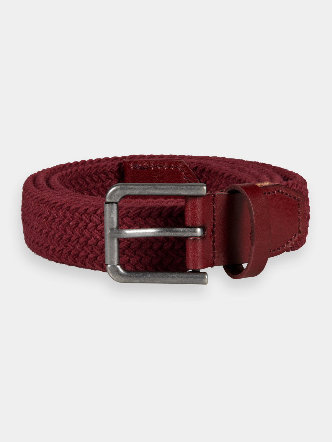 Leather-trimmed cord belt - Scotch & Soda AU