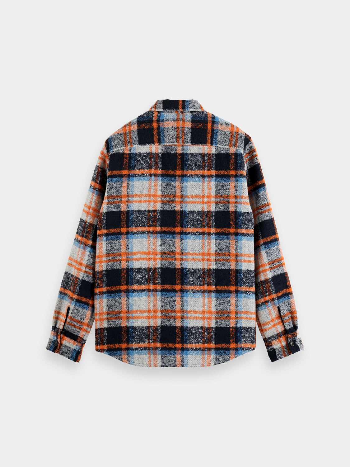 Yarn-dyed fleece overshirt