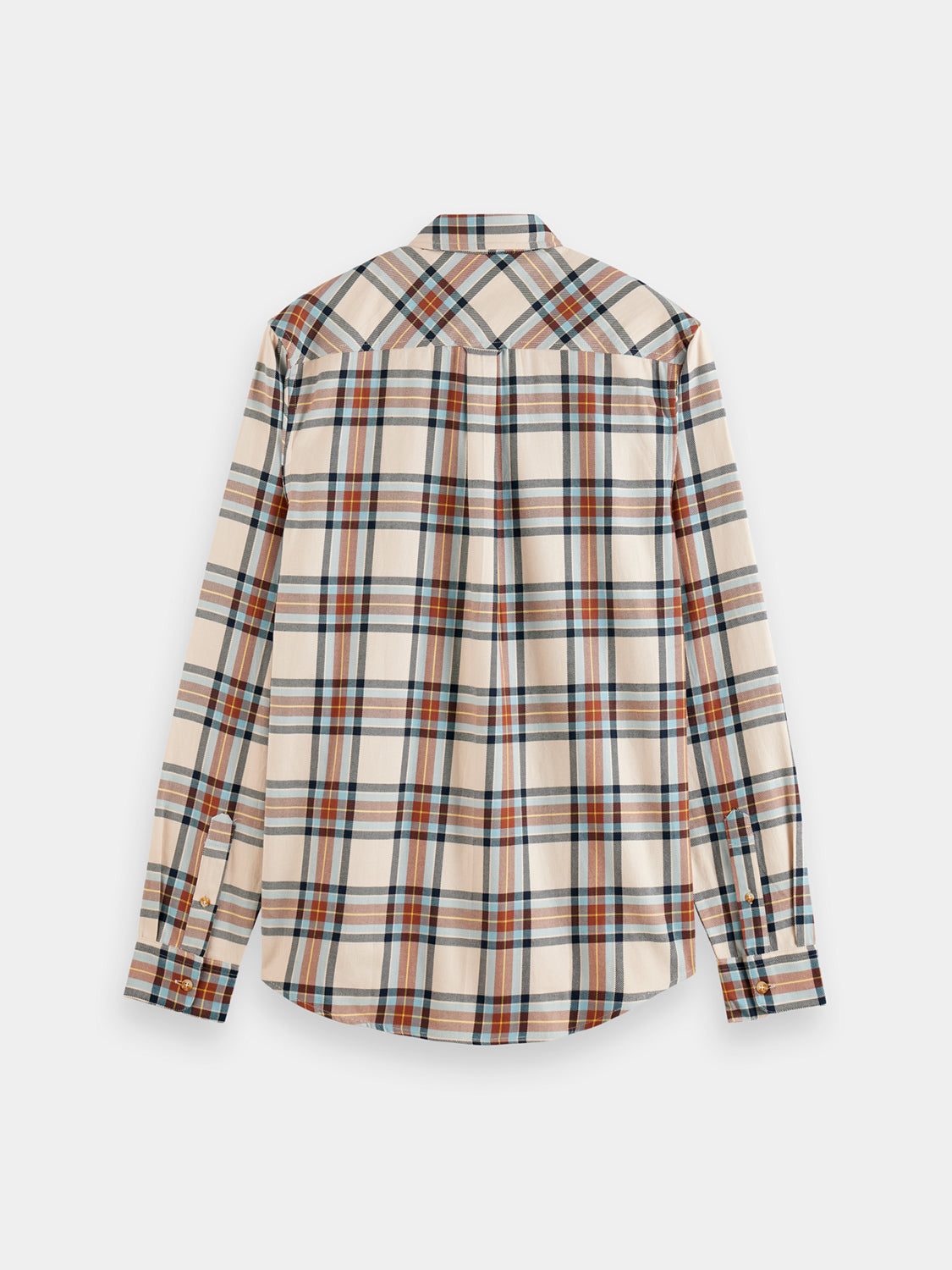 Yarn-dyed flannel check shirt