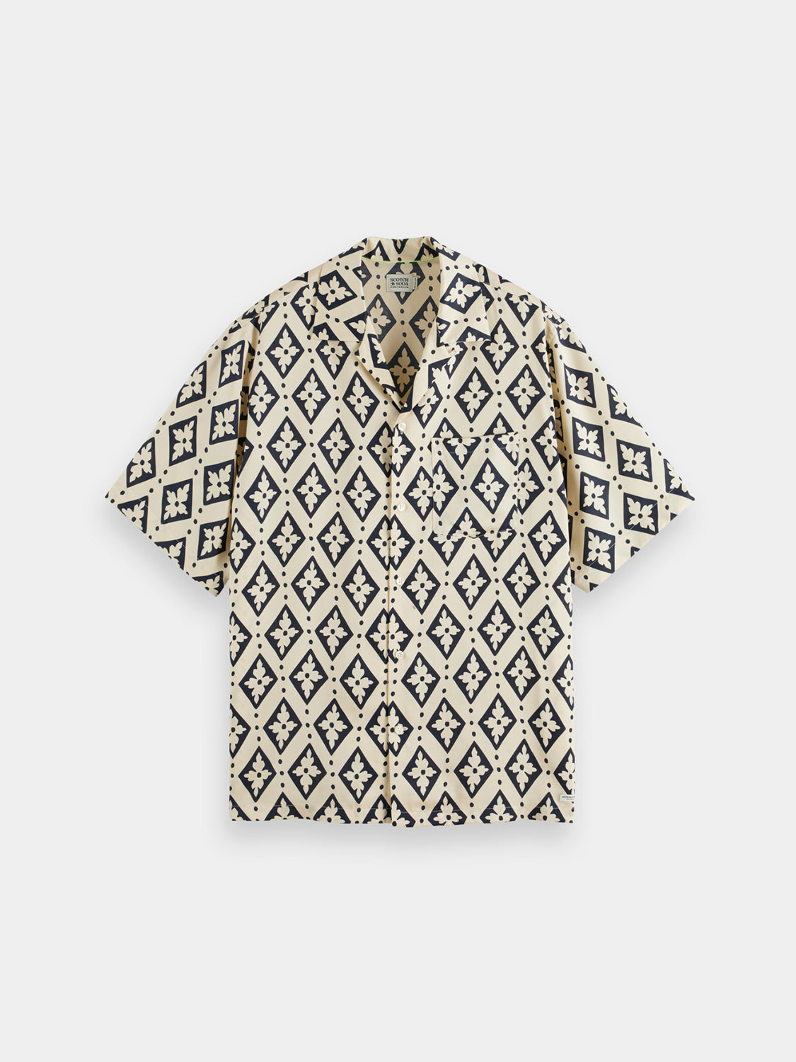 Printed short sleeved shirt