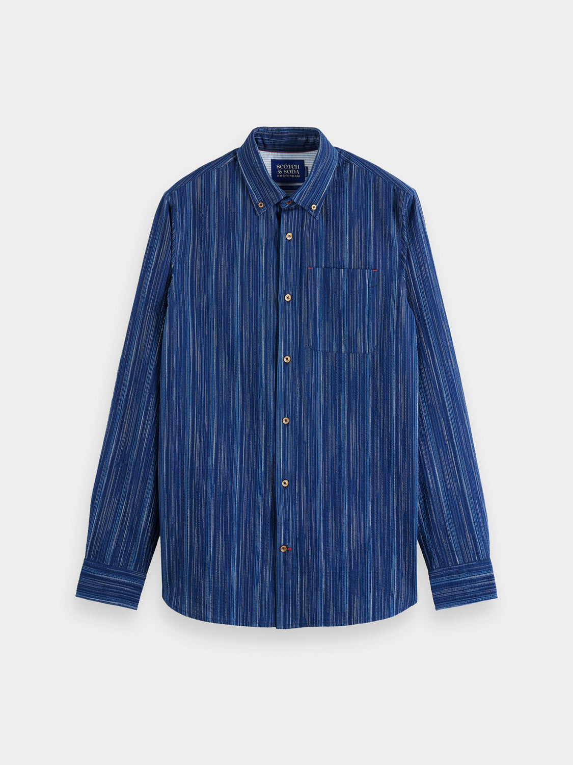 Striped indigo shirt