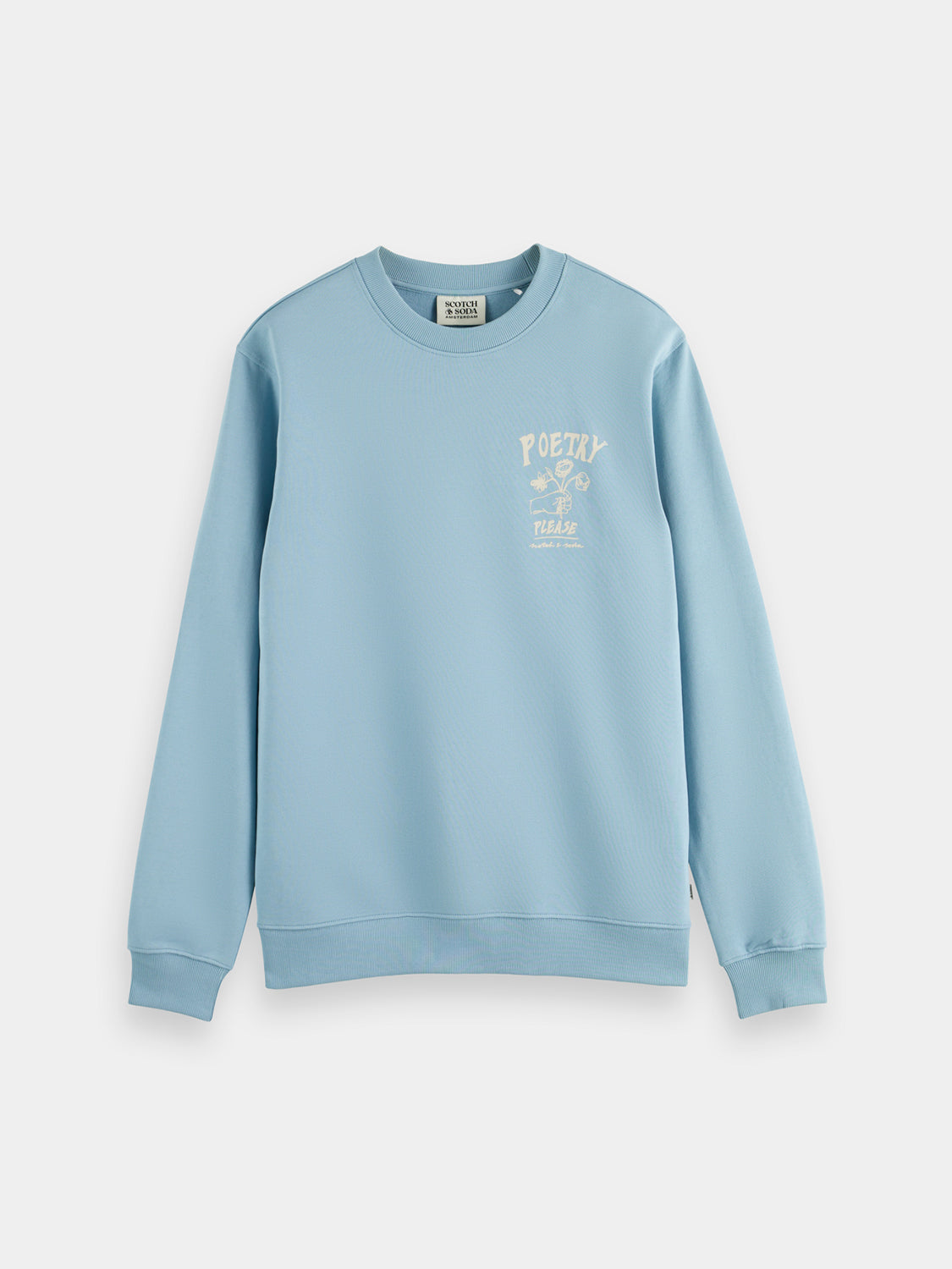 Front chest artwork sweatshirt