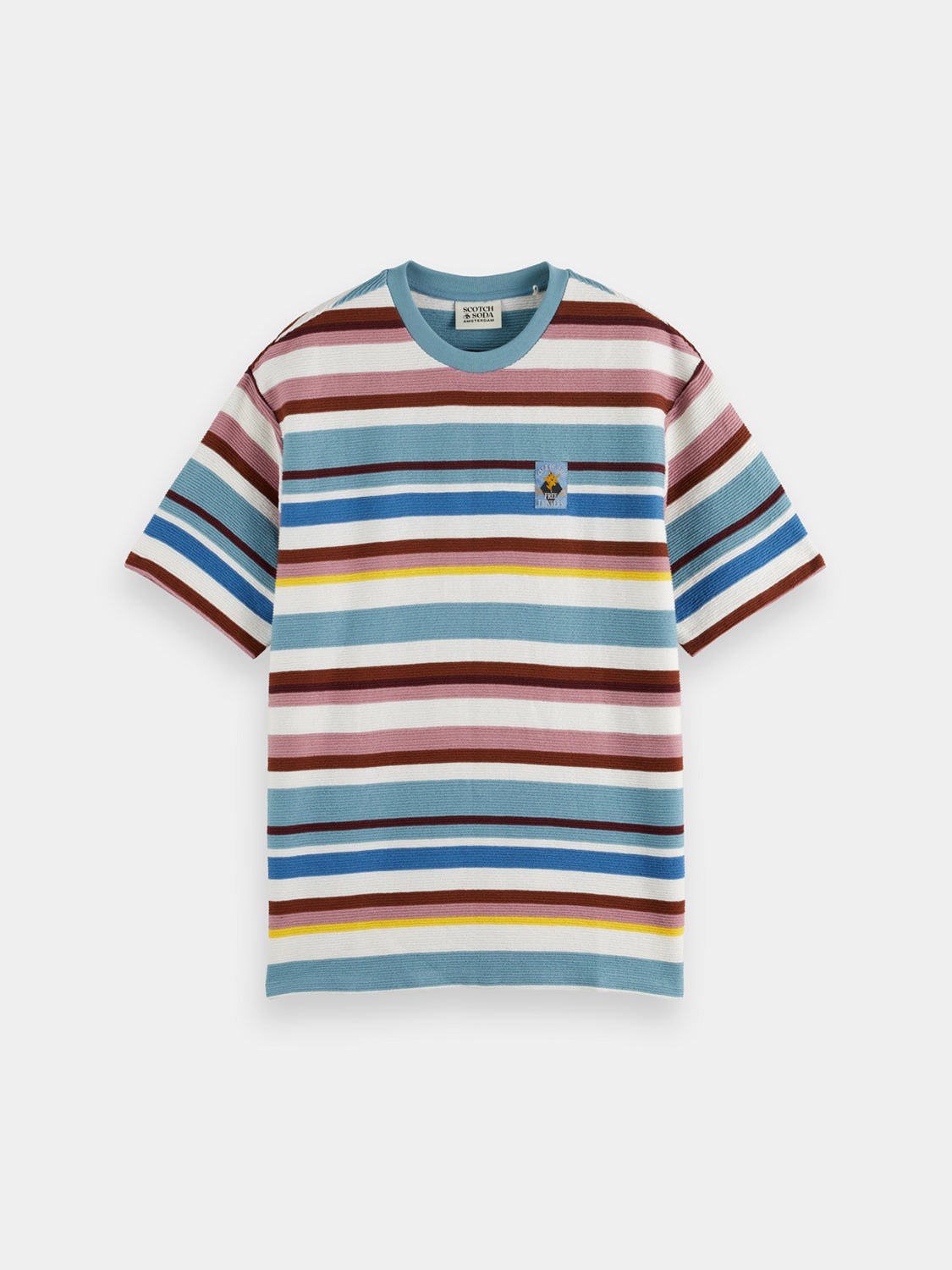 Textured striped t-shirt