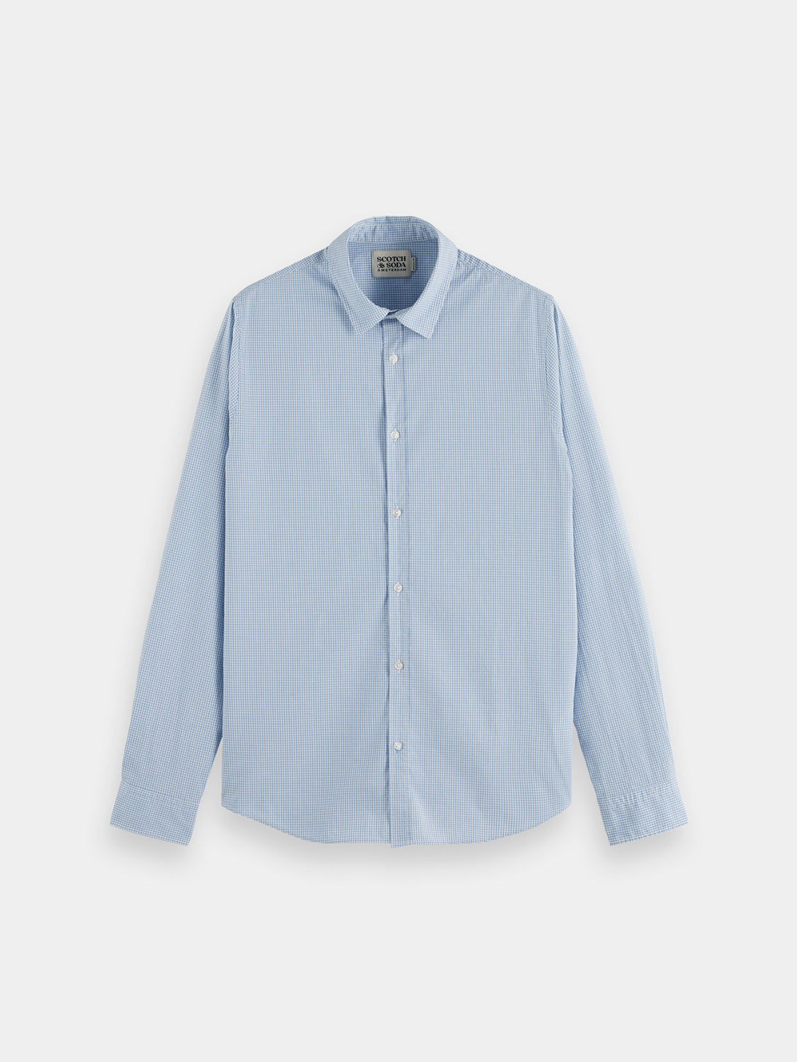 Poplin check shirt