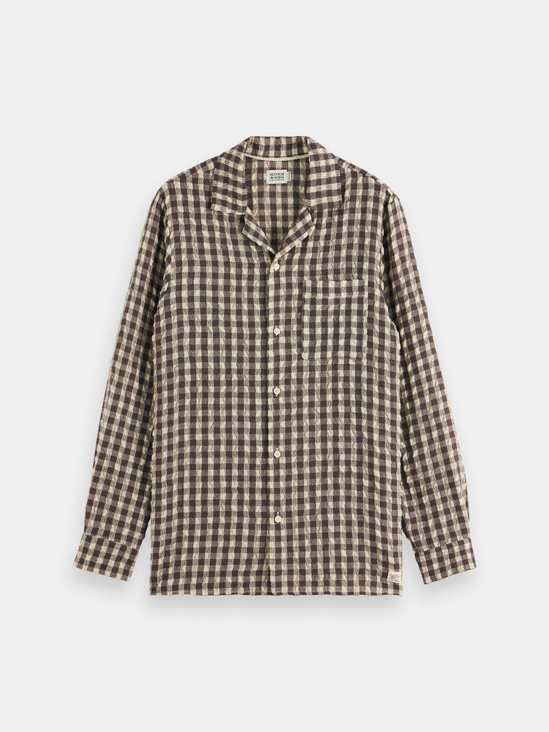 Seersucker check shirt - Scotch & Soda AU