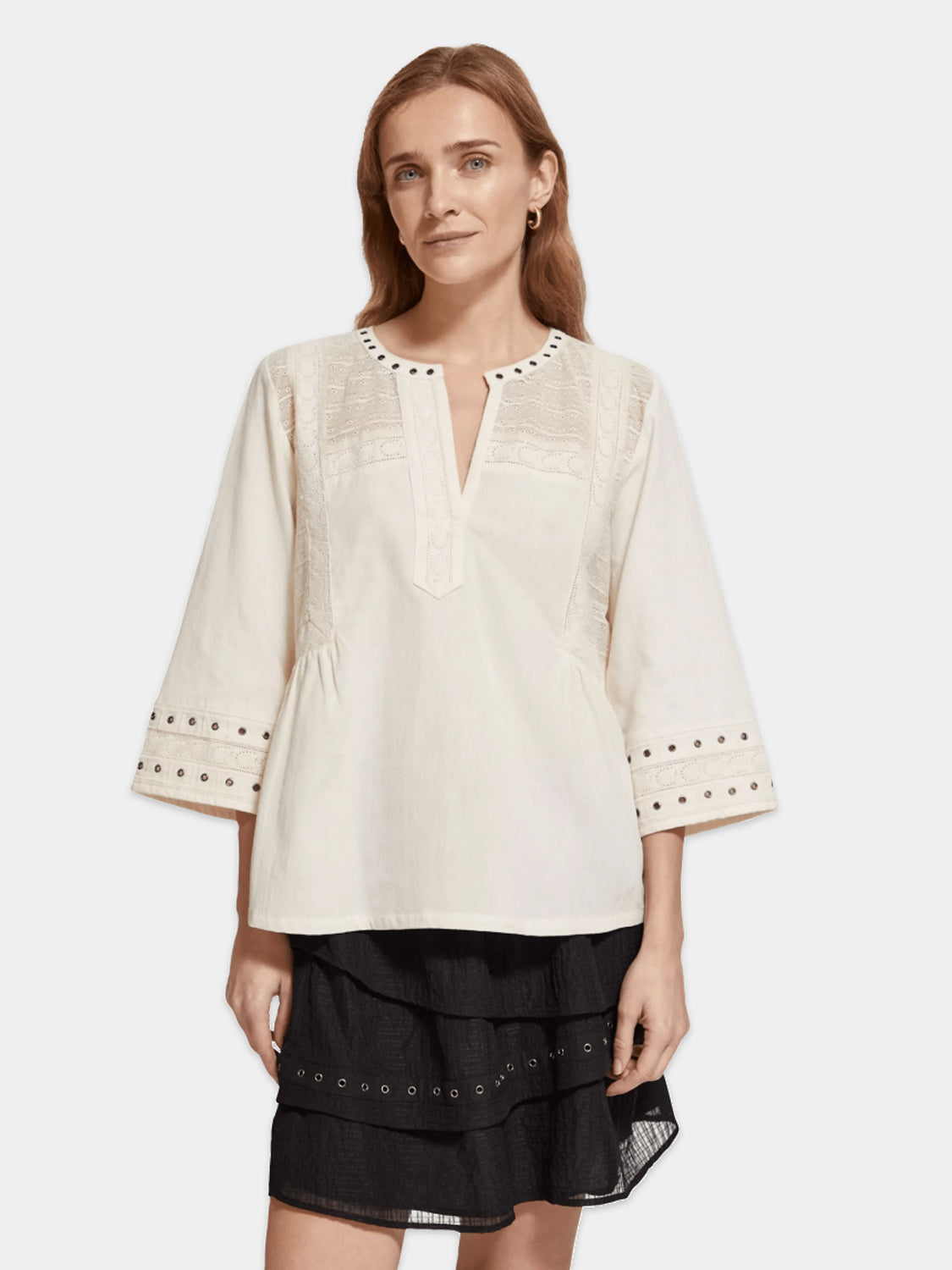 Top with eyelet details - Scotch & Soda AU