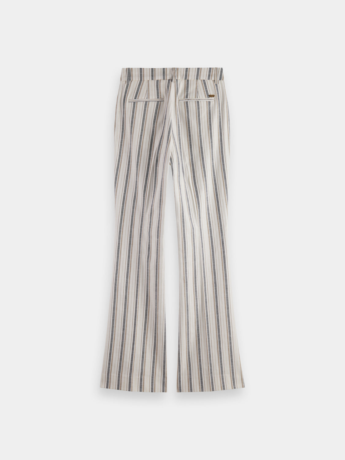 Violet lurex striped pants