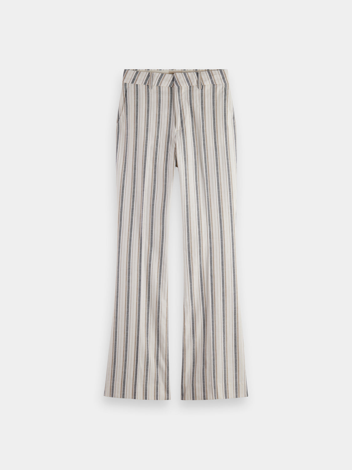 Violet lurex striped pants