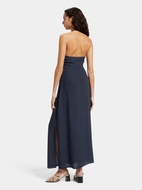 Braided halter neck maxi dress
