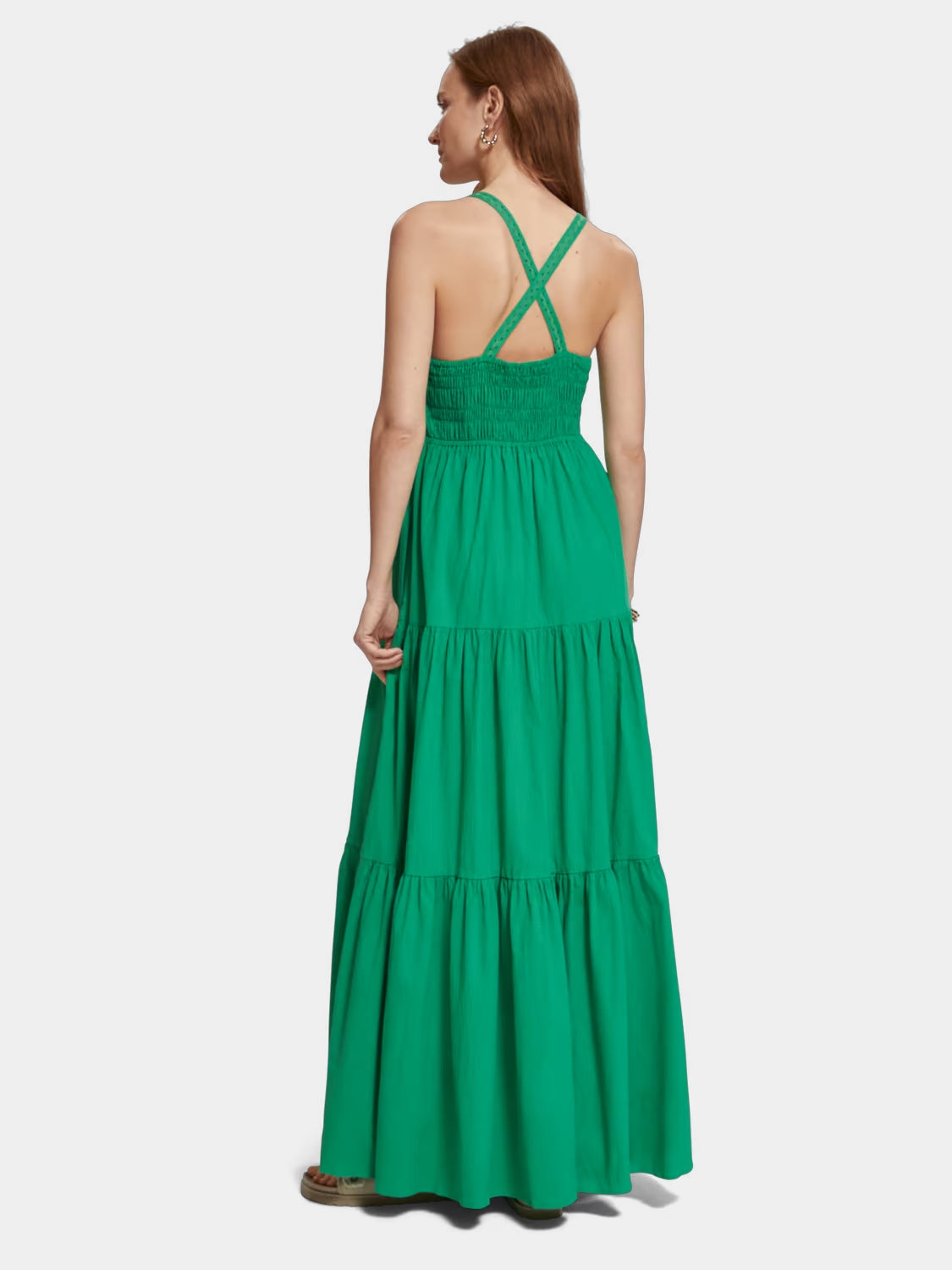 Maxi dress with smock detail - Main Image