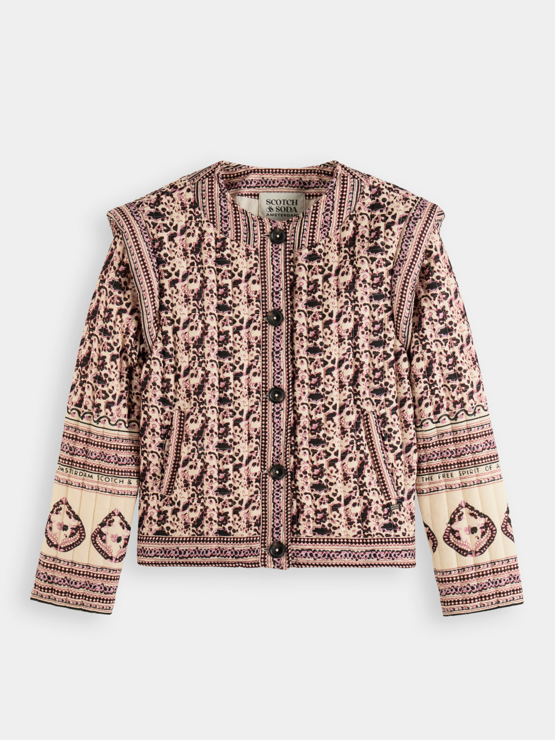 Printed padded jacket