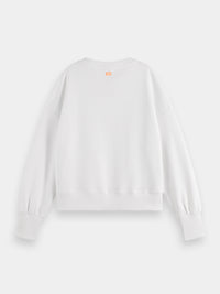 Slouchy graphic sweatshirt