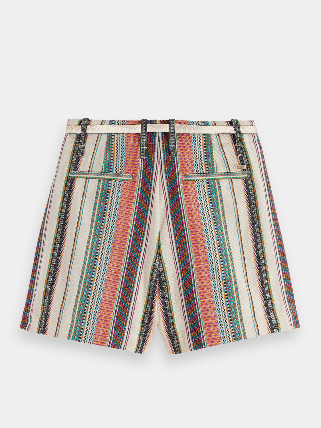 High-rise crafted striped shorts - Scotch & Soda AU