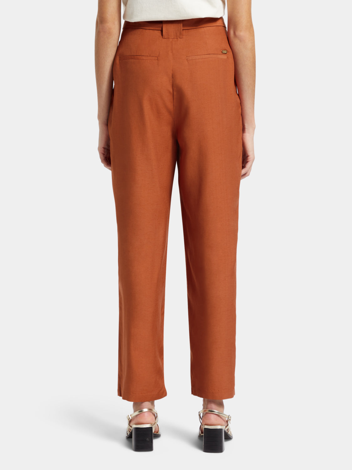 Daisy high-rise paper bag pants - Scotch & Soda AU