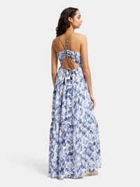 Waisted maxi dress