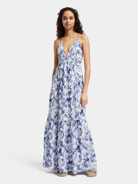 Waisted maxi dress
