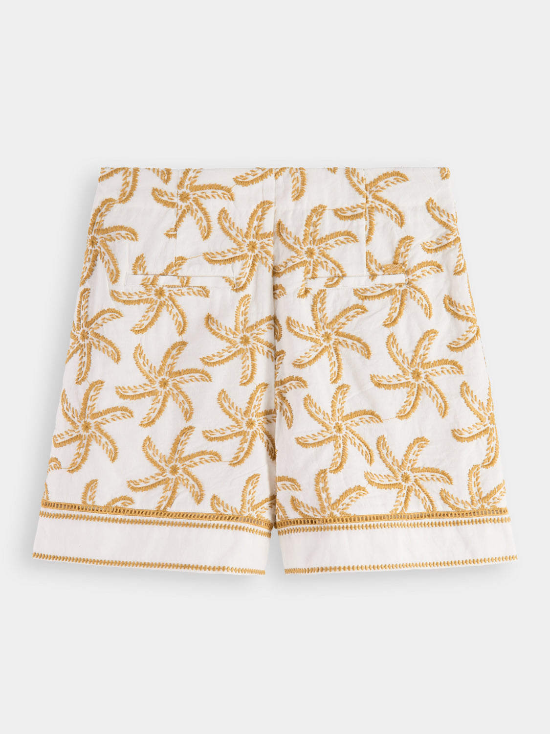 Starfish embroidered high-rise shorts - Scotch & Soda AU