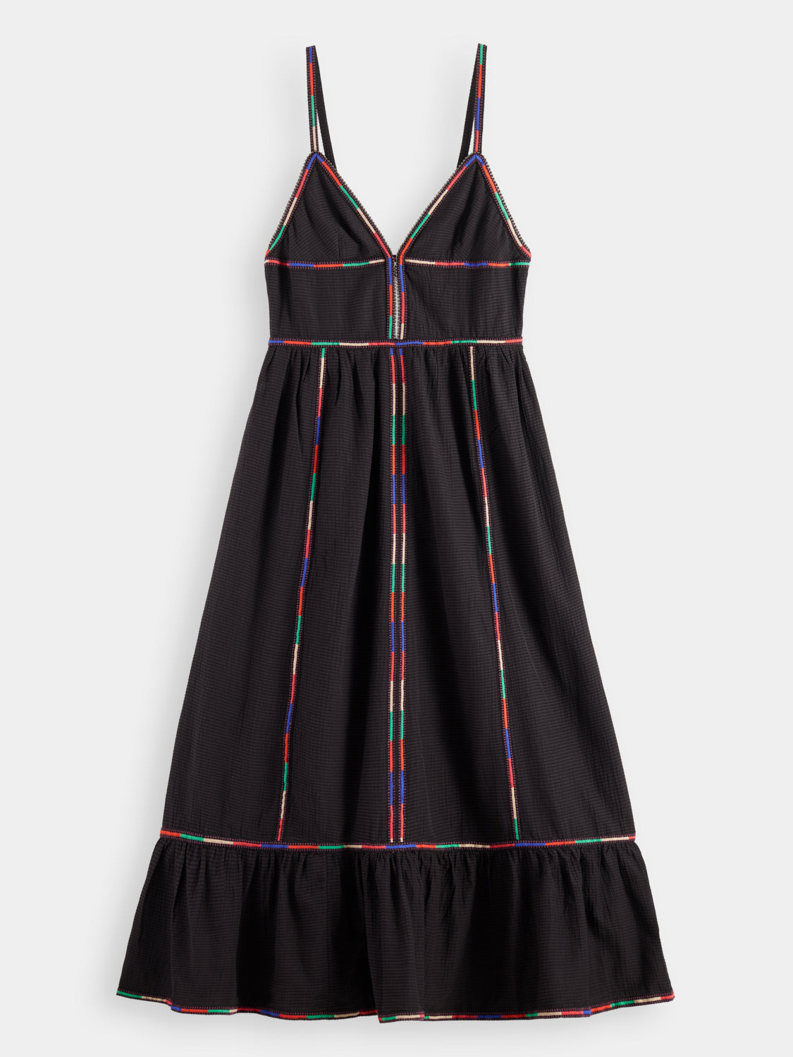 Multicolour embroidery maxi dress - Scotch & Soda AU