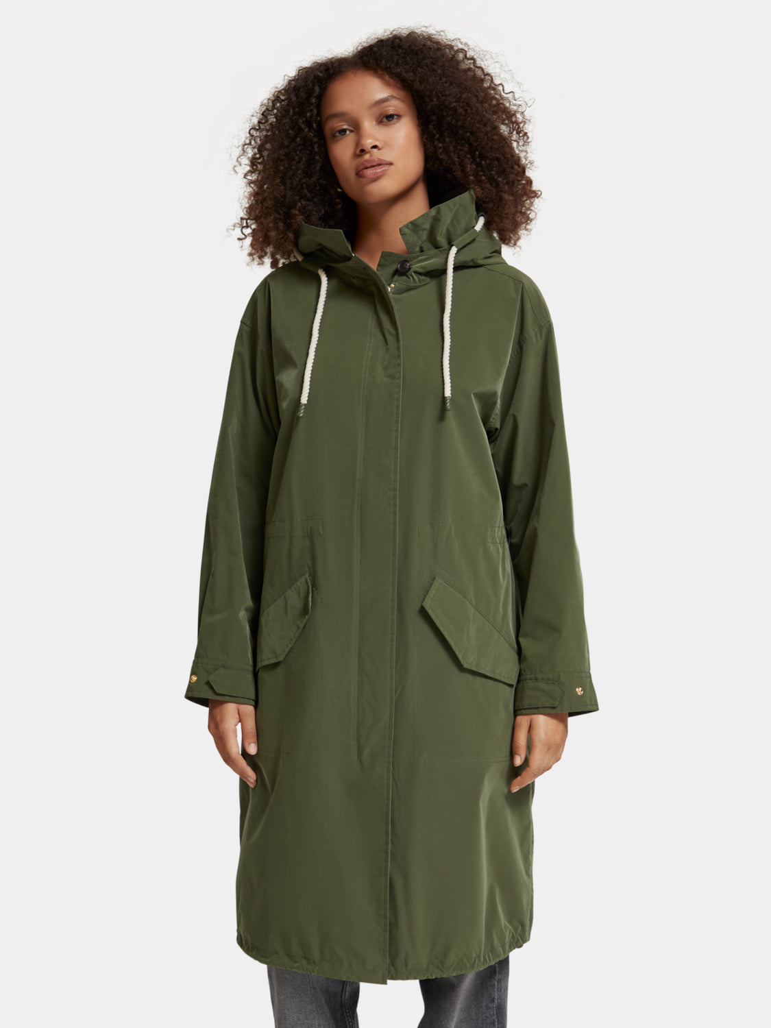 Green lightweight parka best sale