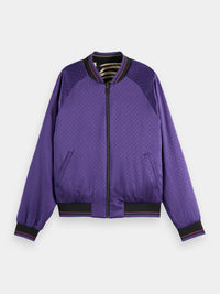 Reversible bomber jacket