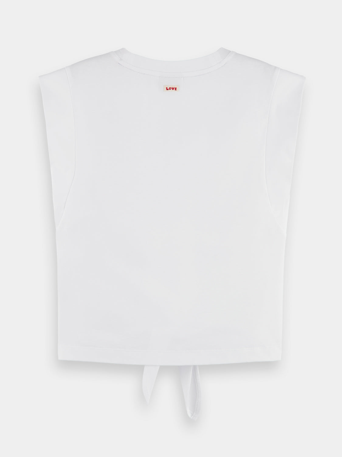 Sleeveless knotted T-shirt - Scotch & Soda AU