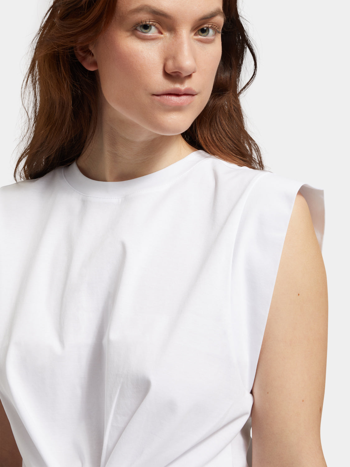 Sleeveless knotted T-shirt - Scotch & Soda AU