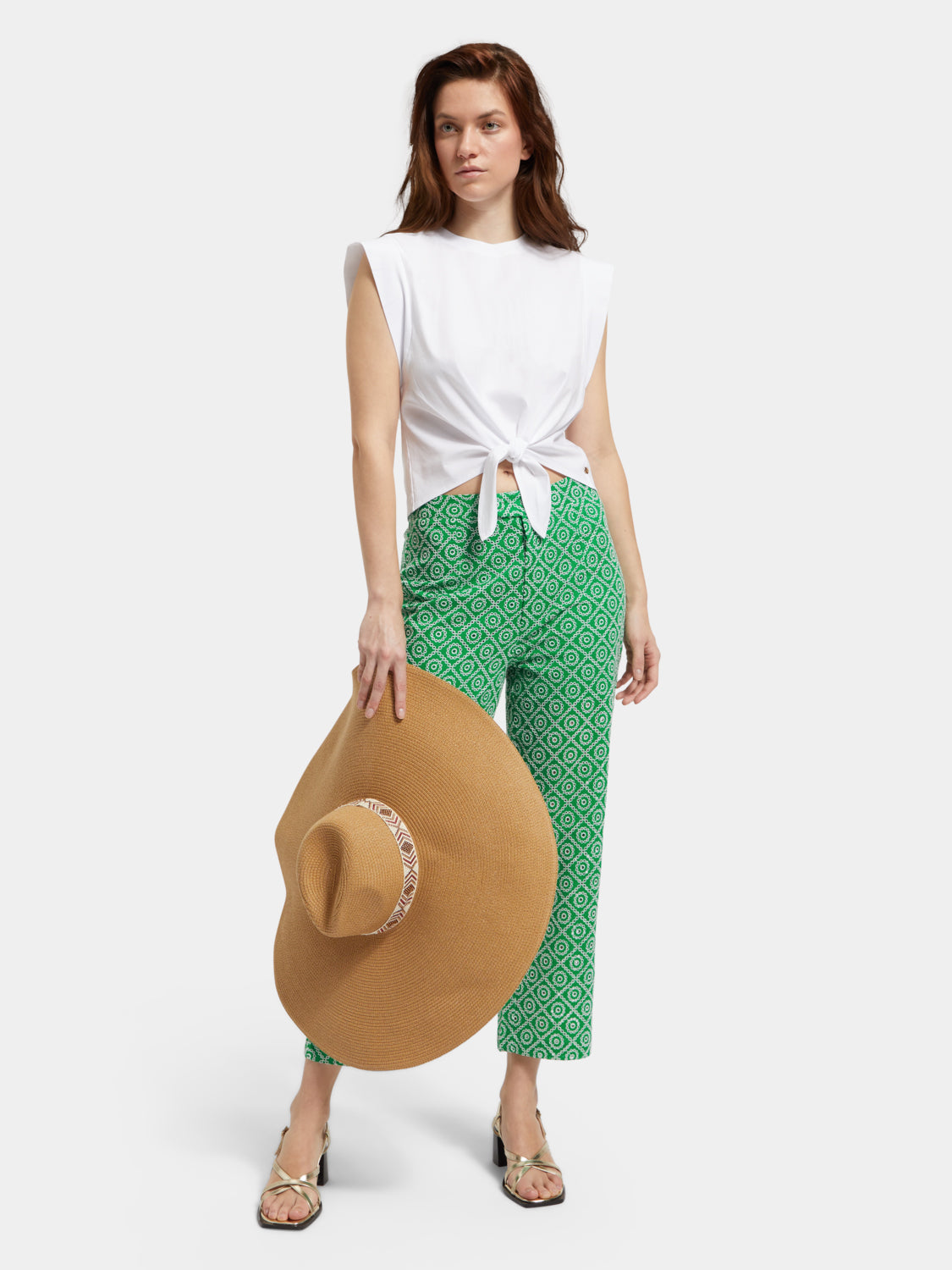 Sleeveless knotted T-shirt - Scotch & Soda AU