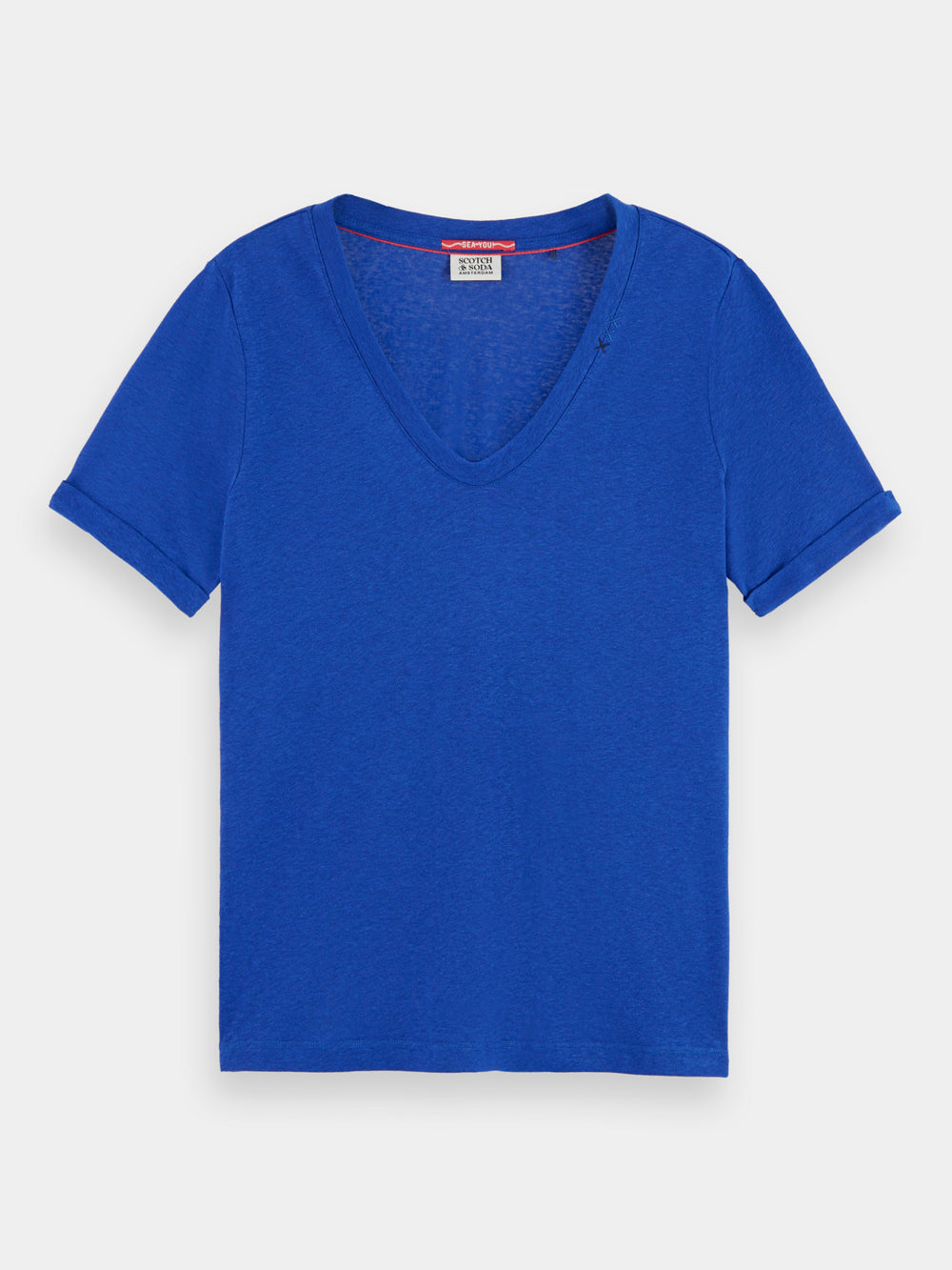 Regular-fit v-neck t-shirt - Scotch & Soda AU