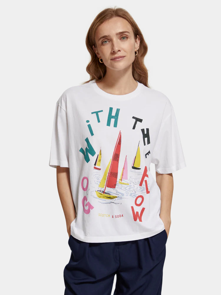 Loose fit artwork t-shirt - Scotch & Soda AU